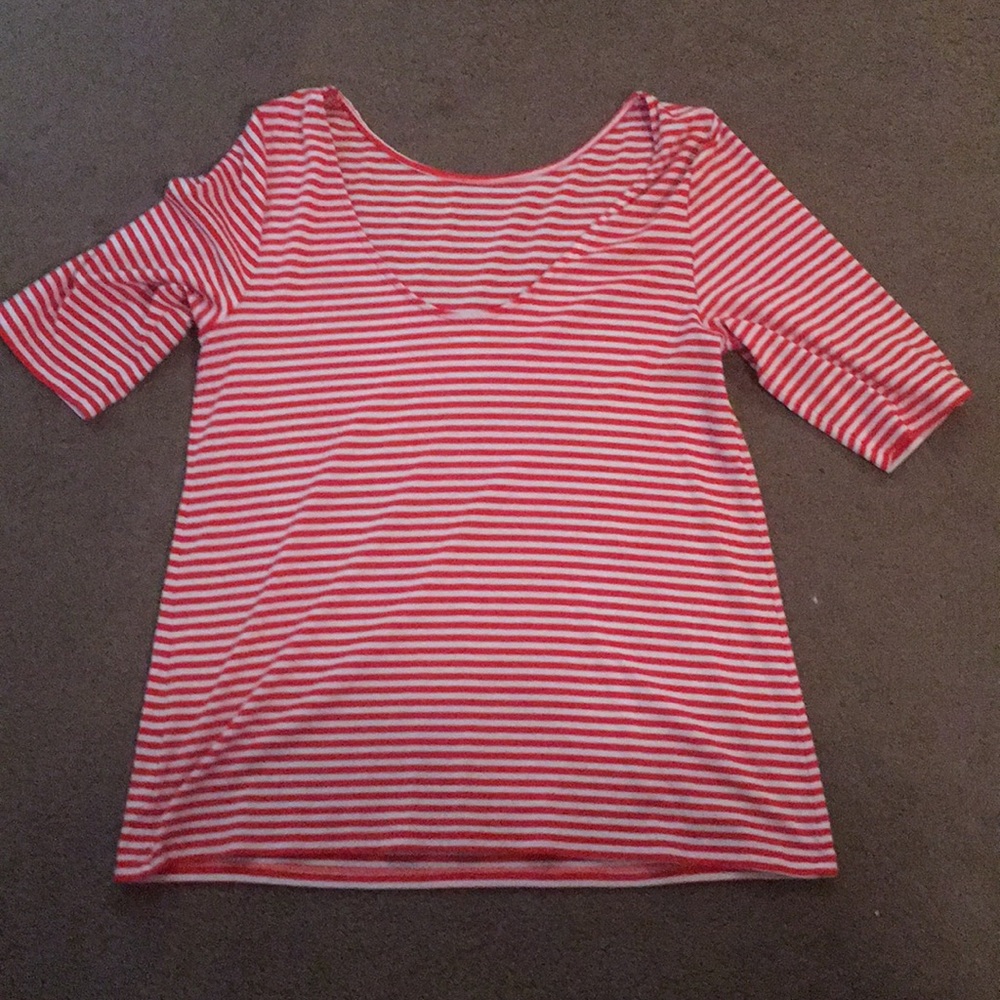 Shirt red and white